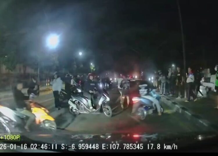 Viral, Balap Liar Kembali Berulah di Jalan Bandung-Garut