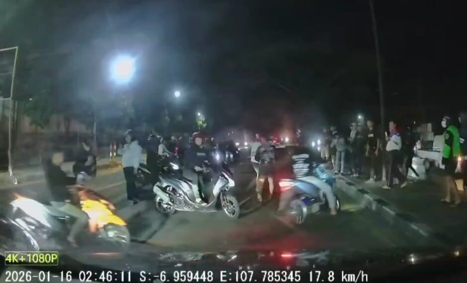 Viral, Balap Liar Kembali Berulah di Jalan Bandung-Garut