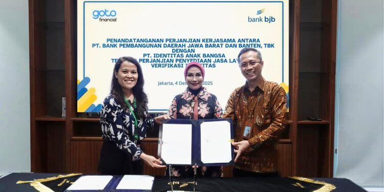 Bank bjb menjalin kerja sama dengan GoTo Financial melalui Midtrans Digital Identity, perusahaan penyedia solusi verifi kasi identitas berbasis kecerdasan buatan atau AI.
