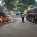 Mercedes Benz Terbakar di Jalan Lingkar Nagreg,  Pengemudi Tewas