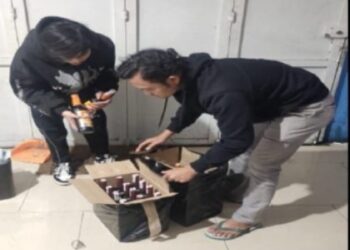 Sat Res Narkoba Polres Garut Sita Belasan Botol Miras Ilegal di Kerkof, Berantas Peredaran Miras Tanpa Izin