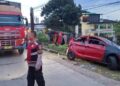 Tiga Kendaraan Tabrakan Beruntun, Dua Luka Berat dan Empat Luka Ringan