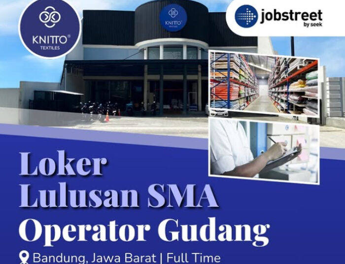 Buat Lulusan SMA SMK, Knitto Group Bandung Buka Loker Terbaru, Minat?