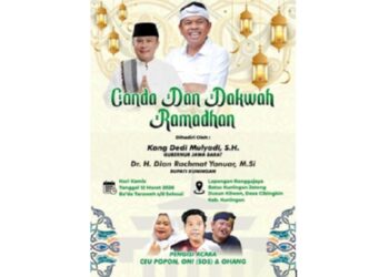 Gubernur  KDM Hibur Warga Cibingbin Lewat Canda dan Dakwah Ramadan