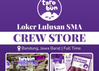 Lulusan SMA SMK Mendekat! Taro Bun Bakery Purwakarta Buka Loker Terbaru