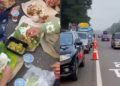 Viral, Sekelompok Pemudik Gelar Botram di Bahu Jalan Tol Cipali