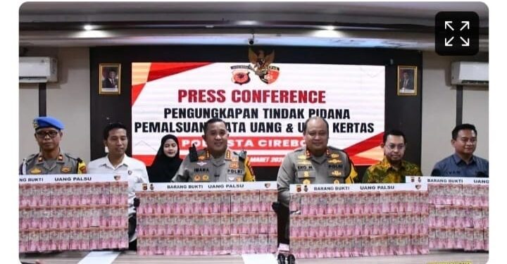 Jelang Lebaran, Polresta Cirebon Ungkap Peredaran Uang Palsu Rp12 Miliar