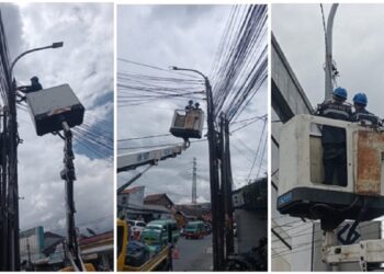 Dishub Akhirnya Perbaiki Puluhan Lampu PJU yang Mati di Batas Kota