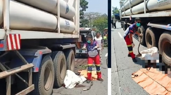 Tragis, Seorang Pemotor Tewas Tergilas Trailer di Jalan Bandung-Garut