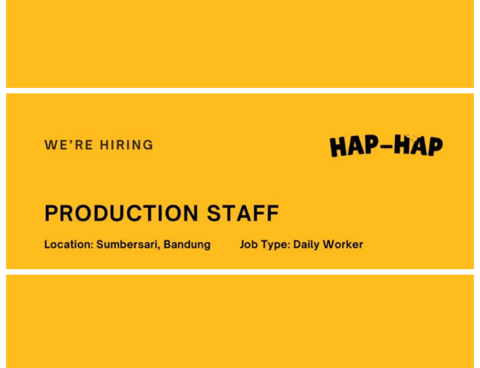 Terbaru, Cireng Hap Hap Bandung Adakan Loker Staff Produksi, Tertarik?