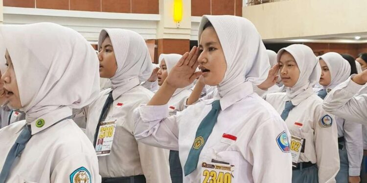 Ratusan Pelajar Ikuti Seleksi Calon Paskibraka Tingkat Kabupaten Bekasi 2026