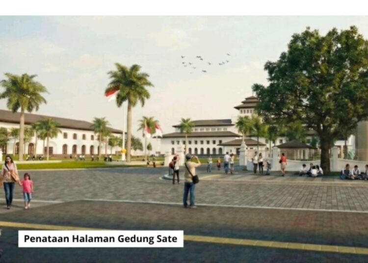Penataan Halaman Gedung Sate Tak Hilangkan Jalan Diponegoro