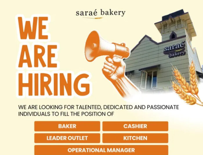 5 POSISI SEKALIGUS! Sarae Bakery Bandung Buka Loker Buat Lulusan SMA SMK