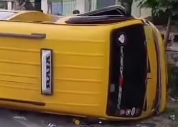 Angkot Terguling di Cipatat, Sejumlah Anak Sekolah Terluka