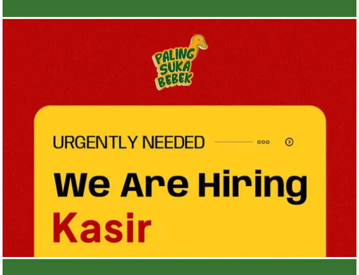 Buat Lulusan SMA! Paling Suka Bebek Bandung Buka Loker Kasir, Ini Syaratnya