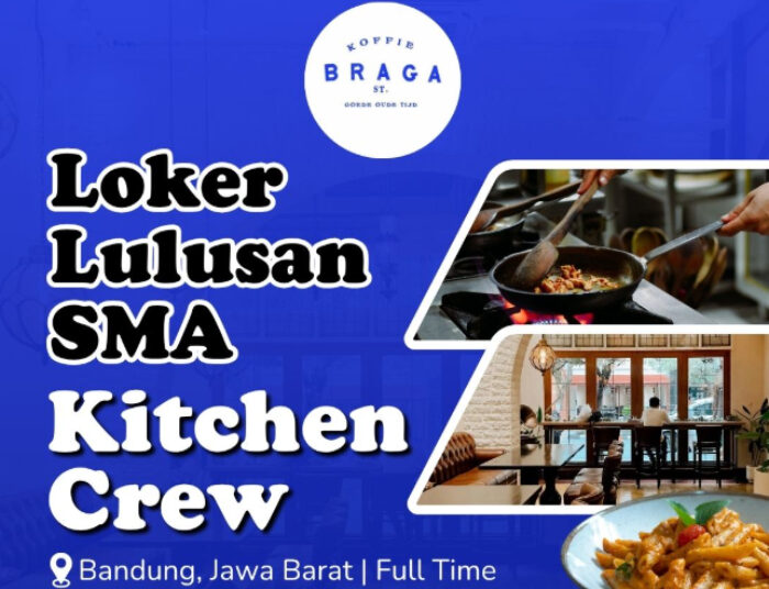 Buat Lulusan SMA SMK! Koffie Braga Bandung Buka Loker Kitchen Crew