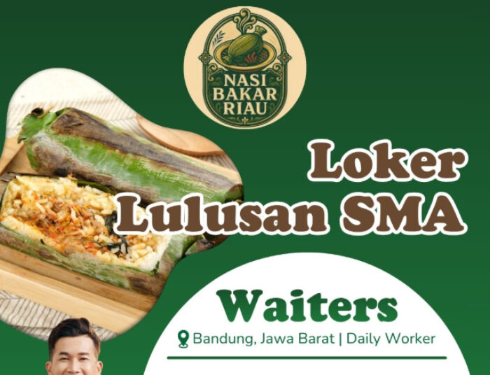 Buat Lulusan SMA SMK, Nasi Bakar Riau Bandung Buka Loker Waiter