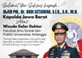 Kapolda Jabar Irjen Pol. Rudi Setiawan S.I.K., S.H., M.H  Raih Gelar Doktor di Universitas Airlangga