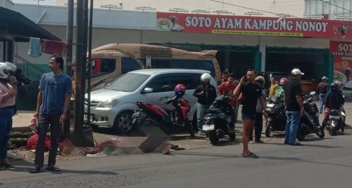 Tabrakan Maut Elf vs Motor di Rancabango, 1 Tewas di Tempat, 1 Kritis