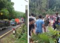 Pohon Tumbang di Turunan Nagreg,  Kendaraaan ke Arah  ke Garut dan Tasik   Sempat Lumpuh