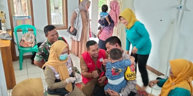 Polres Garut Turun Gunung Kawal Imunisasi Campak Serentak, Lawan KLB