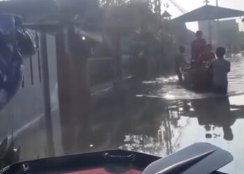 Sungai Citarik dan Cikeruh Meluap, Desa Sukamanah Rancaekek Masih “Kakeueum” Banjir