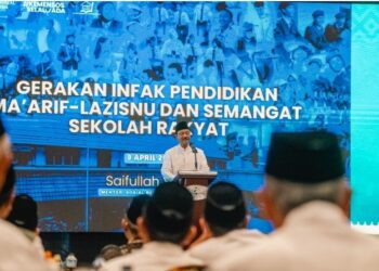 Mensos Dorong Gerakan Infak Pendidikan Bagi Anak Dari Keluarga Tidak Mampu