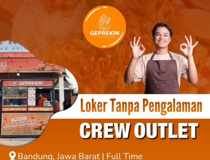 TANPA PENGALAMAN! Geprekin Aja Bandung Buka Loker Buat Lulusan SMP
