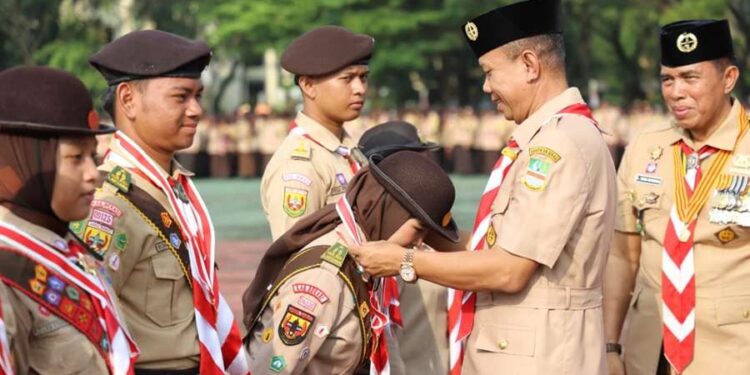 1.251 Pramuka Garuda Dikukuhkan, Sekda Kabupaten Bekasi Tekankan Peran Pramuka Sebagai Teladan Generasi Muda