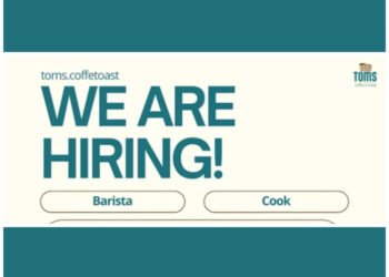 2 Posisi! Toms coffee Bandung Buka Loker Buat Lulusan SMA SMK