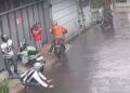 4 Begal Beraksi Siang Bolong, Sepeda Motor  Seorang Kurir Paket Dibawa Kabur