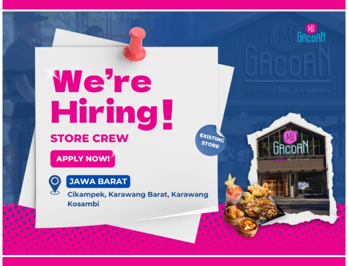 Buat Lulusan SMA SMK! Mie Gacoan Jawa Barat Buka Loker Store Crew