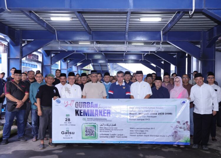 Kemnaker Himpun 93 Hewan Kurban, Menaker: Iduladha Momentum Perkuat Kepedulian dan Kinerja 1 Kemnaker Himpun 93 Hewan Kurban, Menaker: Iduladha Momentum Perkuat Kepedulian dan Kinerja