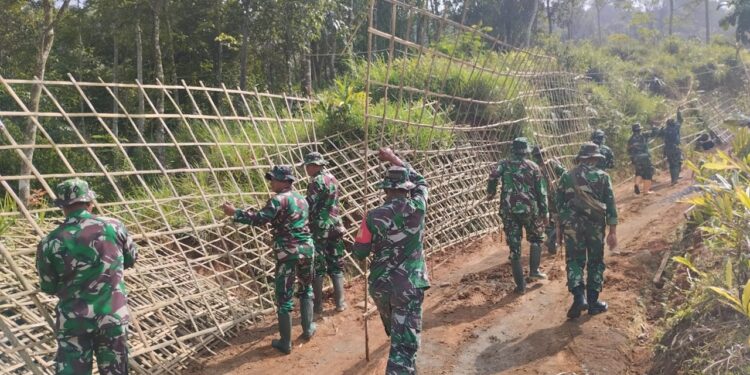BSMSS  Kodim 0615/Kuningan TA. 2026 Garap Pengerasan Jalan Desa di Ciawi Tali