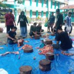 Unitas Sembelih 2 Ekor Sapi, 350 Ganting Daging Dibagikan ke Civitas Akademika dan Warga Sekitar
