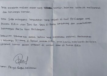Geger, Priyo Terdakwa Pembunuhan 5 Orang Sekeluarga  Mengaku Korban Rekayasa Kuasa Hukum Toni RM