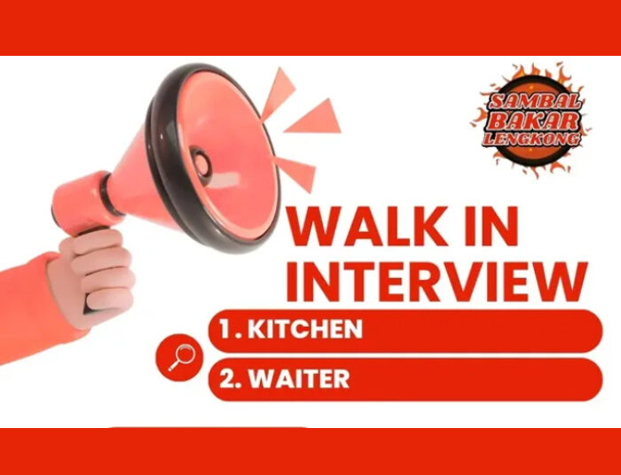 WALK IN INTERVIEW! Sambal Bakar Lengkong Bandung Buka Loker Buat Lulusan SMA SMK