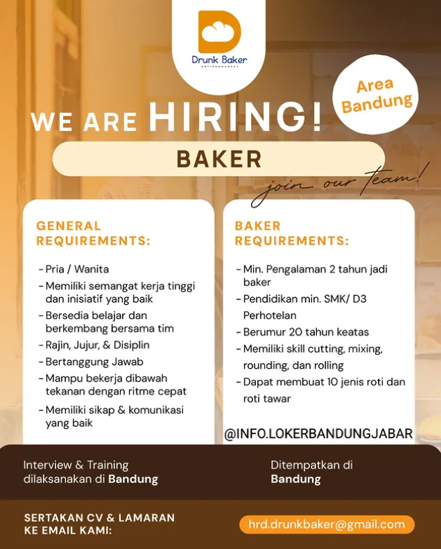 Drunk Baker Bandung Buka Loker Baker, Ini Syarat dan Cara Daftarnya 2 image 11