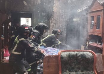 Rumah Waskam di Gereba Ludes Terbakar