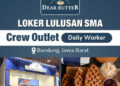 Buat Lulusan SMA SMK! Dear Butter Bandung Buka Loker Crew Outlet