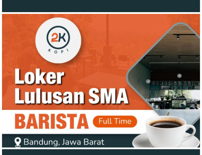 Buat Lulusan SMA SMK! Kopi 2 Kaum Bandung Buka Loker Barista