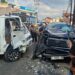 Kijang Innova Adu Bagong Dengan Pick Up di Jalan Cikalang, Satu Keluarga Alami Luka-luka Dibawa Ke Rumah Sakit