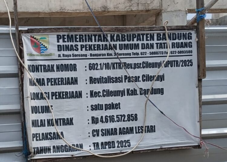 Proyek Revitalisasi Pasar Cileunyi Mangkrak, Anggaran Rp4,5 Miliar Kembali Jadi Sorotan 1 Proyek Revitalisasi Pasar Cileunyi Mangkrak, Anggaran Rp4,5 Miliar Kembali Jadi Sorotan
