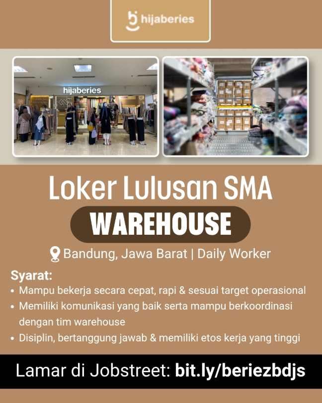 Staff Gudang! Hijaberies Bandung Buka Loker untuk Lulusan SMA SMK 2 Screenshot 2026 06 22 173139