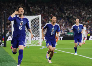 Jepang Pesta Gol ke Gawang Tunisia, Menang 4-0 di Grup F