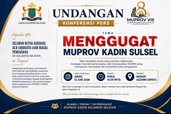 Tak Hanya di Jabar, Kadin Sulsel juga Dilanda Gejolak Kepengurusan Saling Uji Keabsahan di Pengadilan