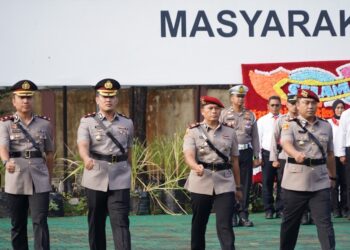 Kompol Aulia Robby Kartika Putra Gantikan Kompol Wahyu Maduransyah Putra Sebagai Wakapolresta Tasikmalaya Dalam Sertijab di Mako Polresta Tasikmalaya